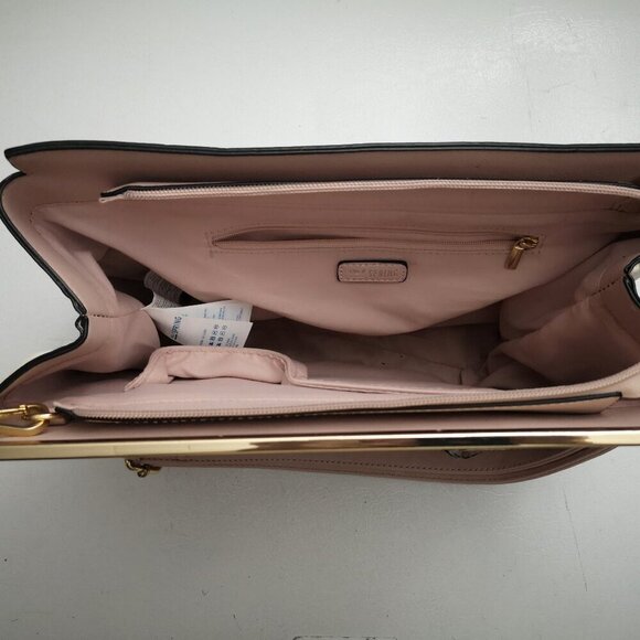 Call it Spring Dusty Rose Fully Lined Zipper Closure Vegan Leather Handbag - Picture 9 of 14